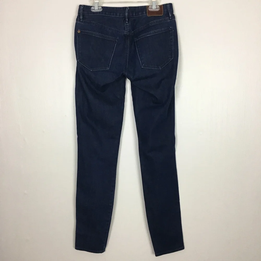Madewell Skinny Low Rise Jeans Stretch Comfort‎ Dark Wash Denim Size 25X32
